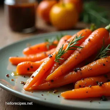 Sweet Savoury Brown Butter Glazed Carrots Recipe Recipe Card