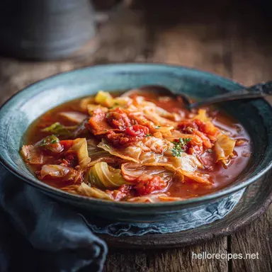 Cabbage Roll Soup Recipe with Ground Beef | 1h 5m Recipe Card