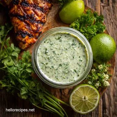 Cafe Rio Copycat Cilantro Ranch Dressing: Ultra-Fresh Easy Recipe Card