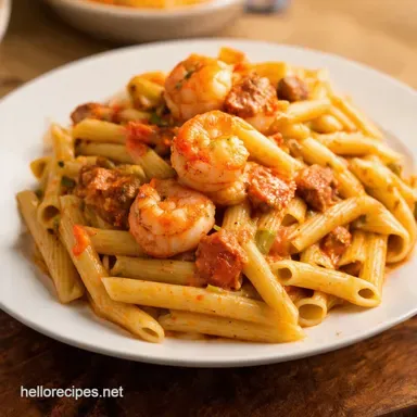 Cajun Kickin Shrimp Sausage Pasta My GoTo Recipe Recipe Card