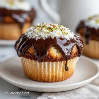 Chocolate Dipped Cannoli Cupcakes for 12 Recipe Card