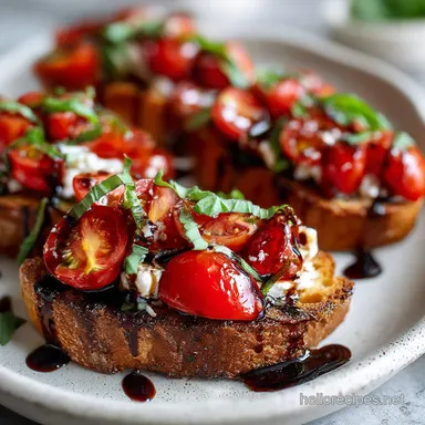 Caprese Bruschetta in 25 Minutes