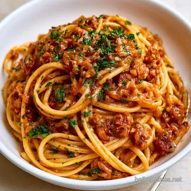 Caramelized Onions and Pasta for 4 Recipe Card