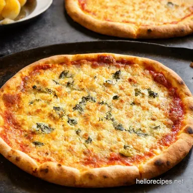 Delicious LowCarb Cauliflower Pizza Crust Crispy Easy Recipe Card