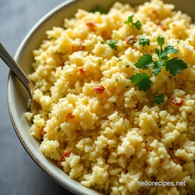 How to Make Cauliflower Rice: My Go-To Low Carb Side! Recipe Card