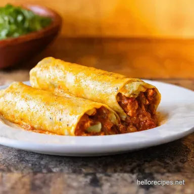 Cheaters Easy 3Ingredient ChiliCheese Enchiladas Recipe Card