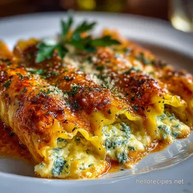 Cheesy Manicotti Baked in 30 Minutes Recipe Card
