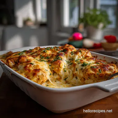 Cheesy Mozzarella Chicken Bake: Molten Cheese Crust