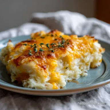 Cheesy Potato Casserole in 60 Minutes for 12 Servings