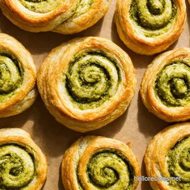 Vegan Pesto Swirls Easy Puff Pastry Appetizers