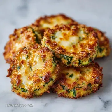 Cheesy Zucchini Bites: Crispy Baked Recipe Card