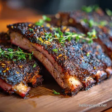 Smoked Ribs: The Perfect Low Slow BBQ Recipe Recipe Card