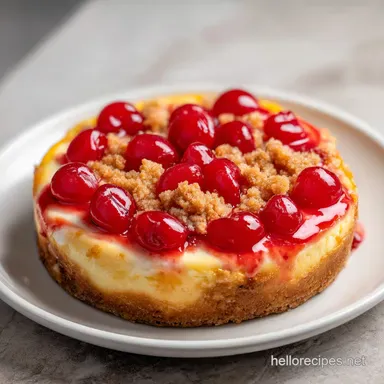 Cherry Cheesecake Dump Cake: Creamy Recipe Card