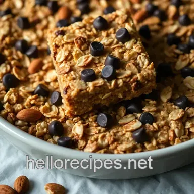 Chewy Chocolate Chip Home Granola Bars: A Family Favorite Snack Recipe Card