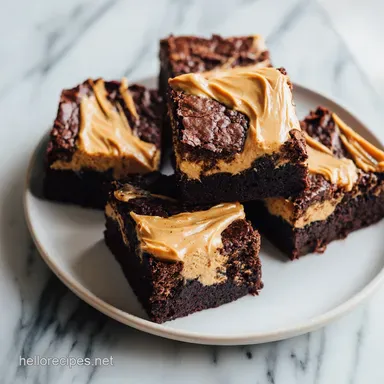 Peanut Butter Brownies in 30 Minutes: Dense and Fudgy Recipe Card