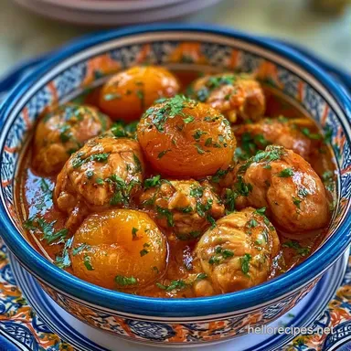 Chicken Apricot Masala for 6 Servings Recipe Card