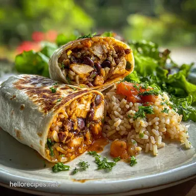 Chicken Bean Burritos: Crispy Baked in 30 Minutes