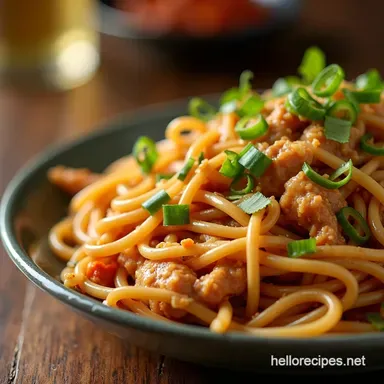 Chicken Chow Mein with the Faster Better Than Takeout Recipe Card