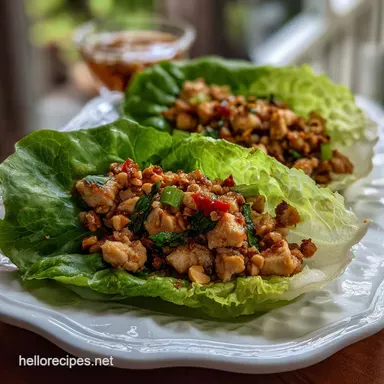 Chicken Lettuce Wraps in 20 Minutes: Copycat PF Chang's Recipe Recipe Card