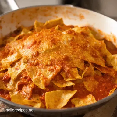 How to Make Chilaquiles Rojos My Crispy Chip Secret Recipe Card