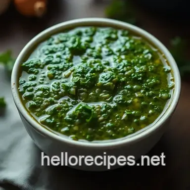 Easy Chimichurri Receta: My Go-To Argentinian Herb Sauce Recipe Card