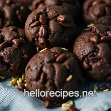 Choco Oaty Delights: Easy & Delicious Chocolate Oatmeal Cookies No Bake Recipe Card