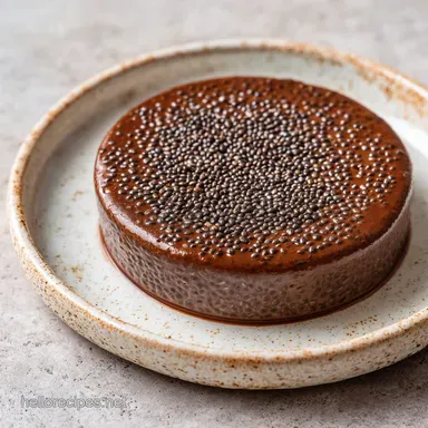 Chocolate Chia Pudding: Silky Vegan Dessert for 4 Servings Recipe Card