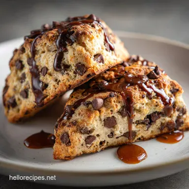 Chocolate Chip Sourdough Scones Recipe: Crispy Baked Recipe Card