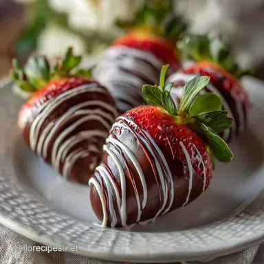 Chocolate Covered Strawberries: High Gloss Finish Recipe Card