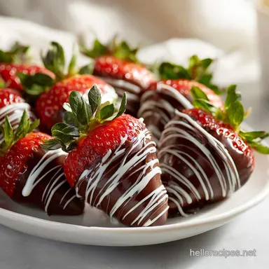Chocolate Covered Strawberries for 15 Servings Recipe Card