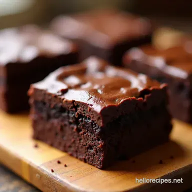 Chocolate Decadence My Ultimate Fudgy Brownies Recipe for Chocoholics Recipe Card