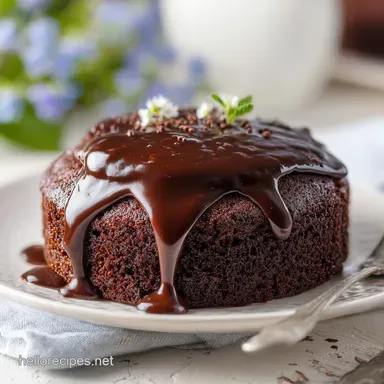 Chocolate Gooey Butter Cake in 55 Mins Recipe Card