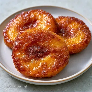 Cinnamon Brown Sugar Peaches: Baked