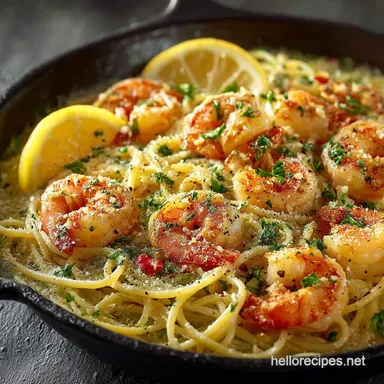 Foolproof 30Minute Shrimp Scampi Pasta Silky LemonGarlic Sauce Recipe Card