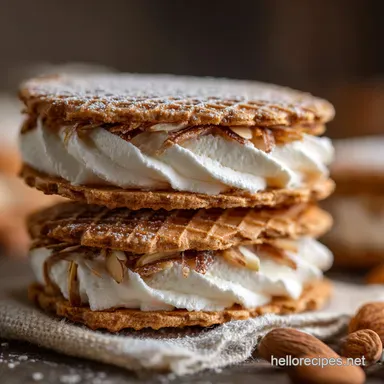 Cream Wafer Sandwich Cookie: Ultimate Almond Cream Filling Recipe Recipe Card