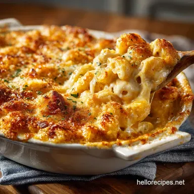 Baked Mac and Cheese: Ultra-Creamy Southern Recipe Recipe Card