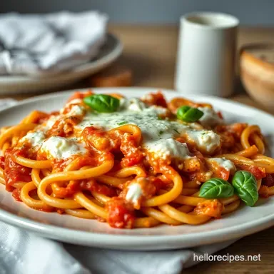 Best Baked Ziti with Ricotta Recipe: Classic Comfort! Recipe Card