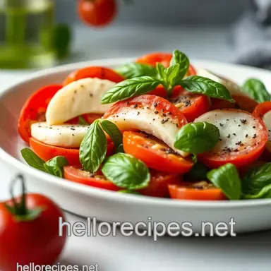 Caprese Salad Recipe: A Taste of Italian Summer! Recipe Card