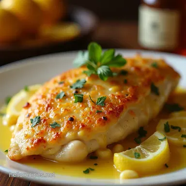 Classic Chicken Francese Easy LemonButter Recipe Recipe Card