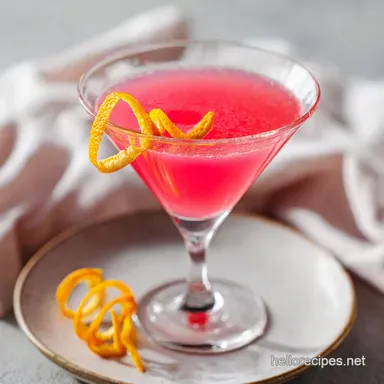 Classic Cosmopolitan Recipe in 5 Minutes Recipe Card