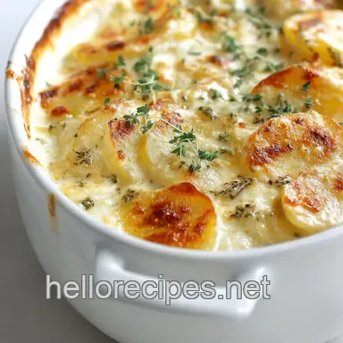 My Nan's Recipe of Scalloped Potatoes: Creamy Comfort! Recipe Card
