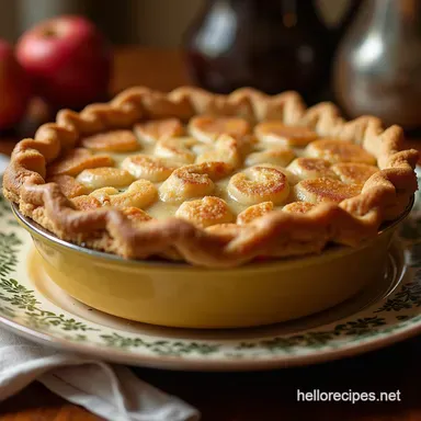 The Best Dutch Apple Pie Recipe with Golden Streusel Recipe Card