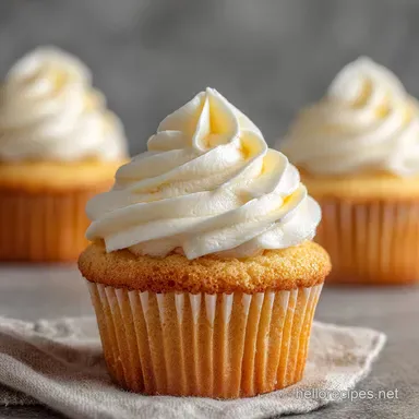 Classic Fluffy Vanilla Cupcakes The Best Recipe for Home Bakers Recipe Card
