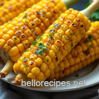Classic Grilled Corn on the Cob Recipe: My Easy Herb Butter Method Recipe Card