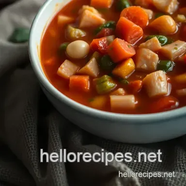 Classic Italian Minestrone Soup: A Hearty Bowl of Comfort Recipe Card