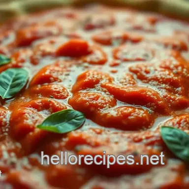 Classic Italian-Style Pizza Sauce Recipe: A Homemade Delight
