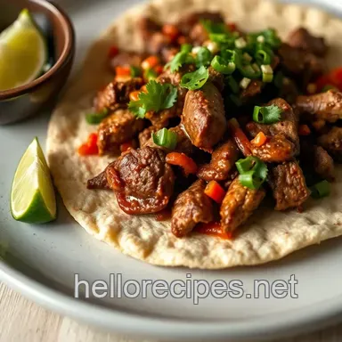 Classic Mexican Street Taco Recipe: Delicious Flavor on a Tortilla Recipe Card