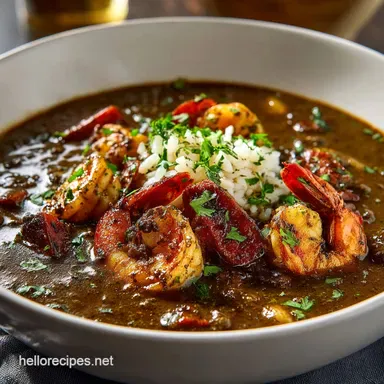 New Orleans Gumbo: The Definitive Black Gold Standard Recipe Recipe Card