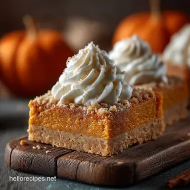 The Ultimate Pumpkin Bar Dessert Shortbread Crust Zesty Frosting