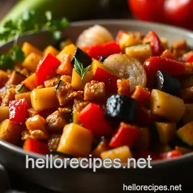 Classic Ratatouille: My Favourite Rustic Vegetable Medley Recipe Card